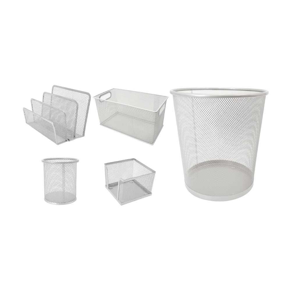 Set de 5 Organizadores de Oficina Blanco