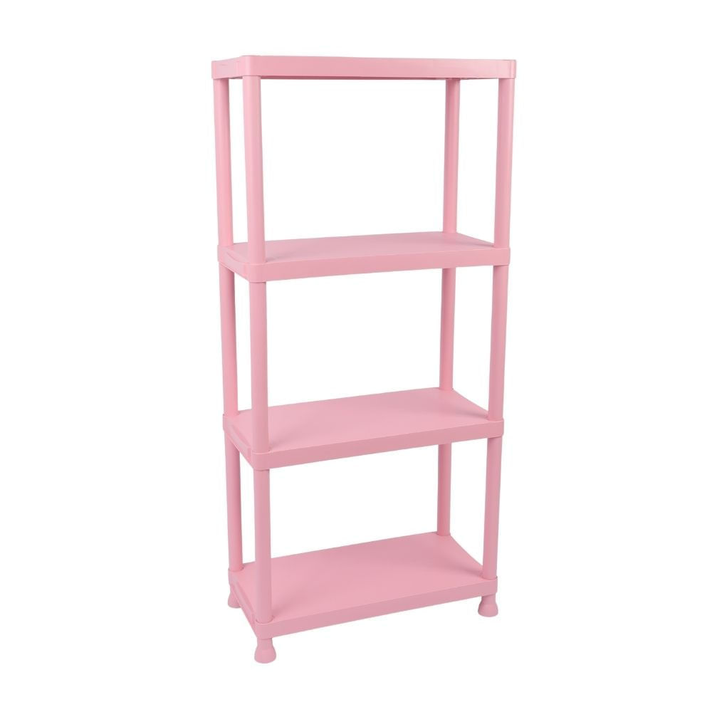 Estante Plástico 4 Racks Rosado