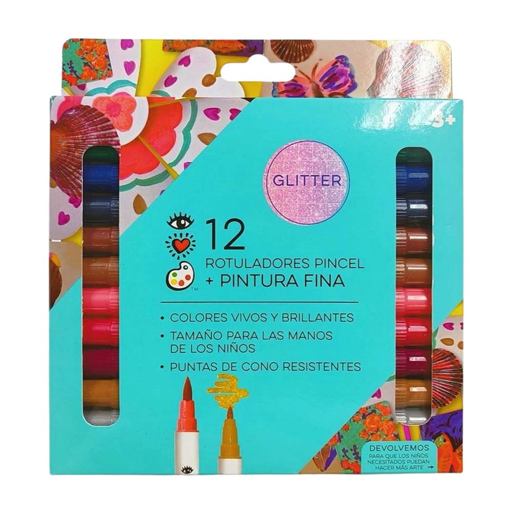 Set 12 marcadores doble punta CLASS&WORK