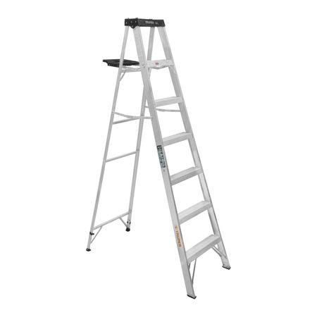 Escalera tijera 6 escalones y bandeja truper 10437 Escalera de Tijera Tipo III 6 Escalones y Bandeja, Truper