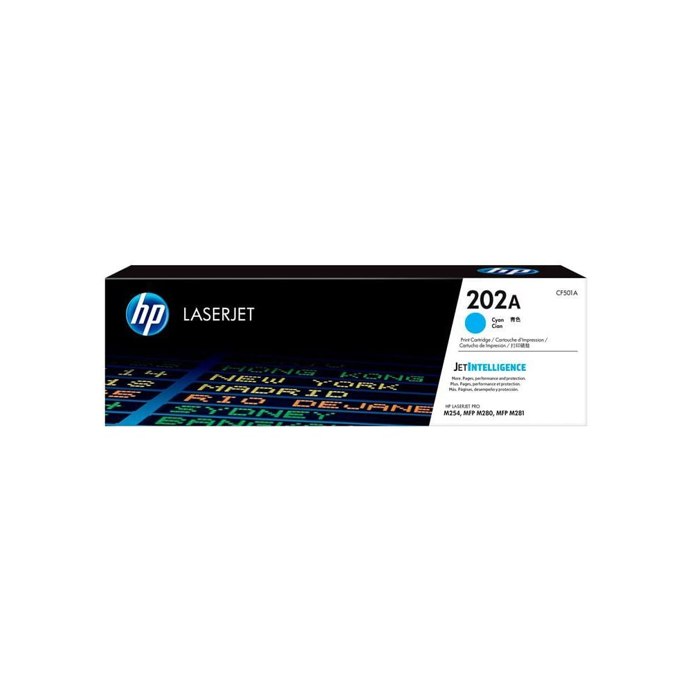 Toner Hp Cf501a (202a) Cyan Lj Pro M254 1300 Pg