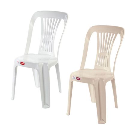 Silla de Plástico Polinplast Poseidon - 2 Colores Aleatorio | Venta por unidad