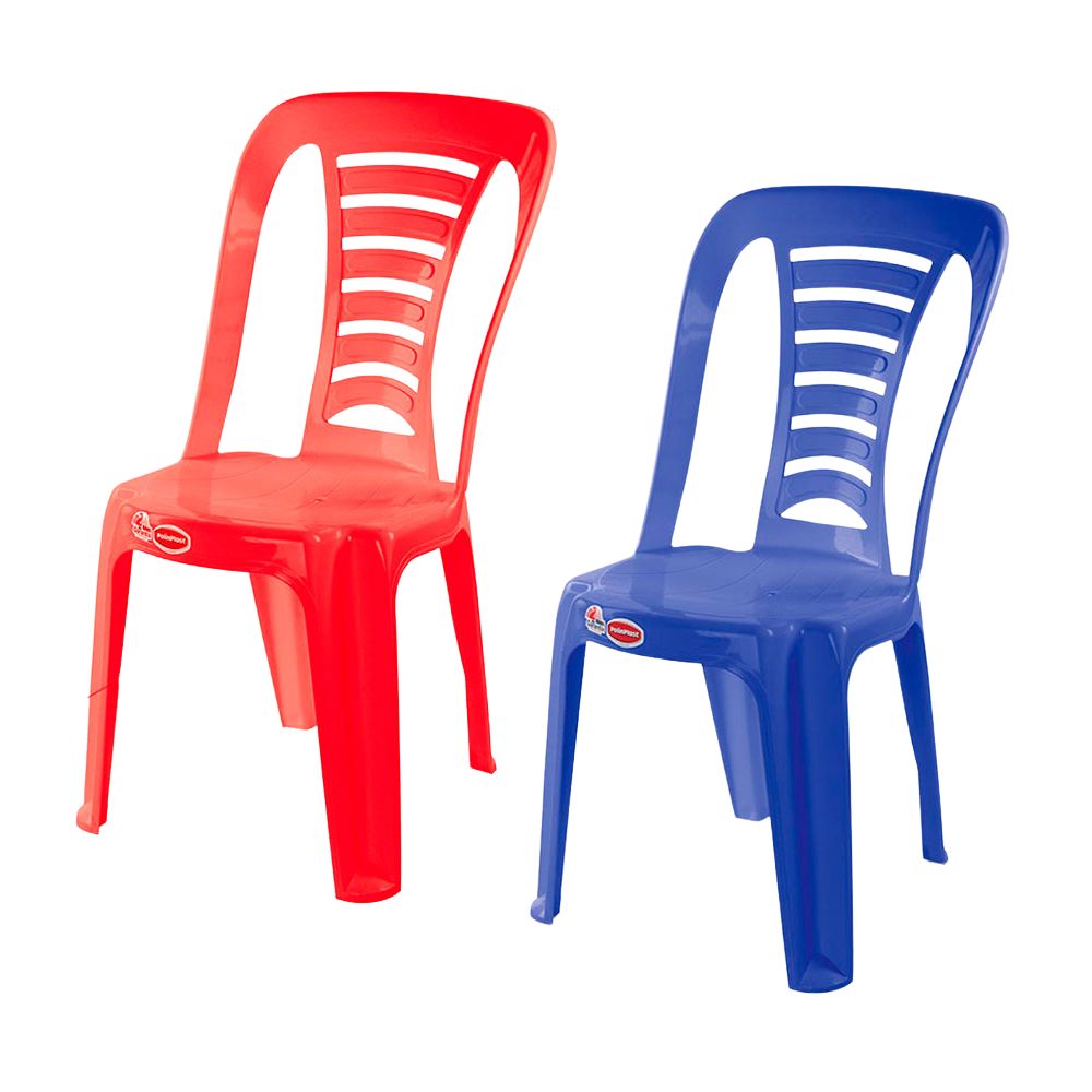 Silla de Plástico Polinplast Verona - 2 Colores Aleatorio | Venta por unidad