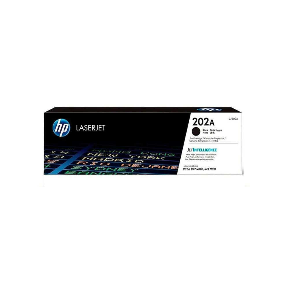 Toner Hp 202A CF500A Negro, 1400 Páginas