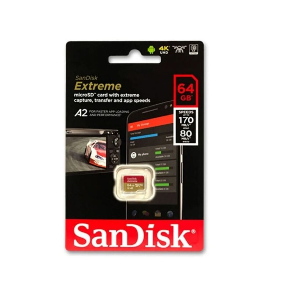 Sandisk Extreme A1 Micro SD 64gb 170mbs