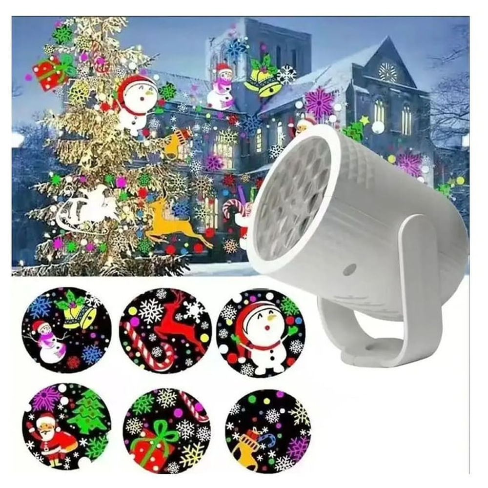 Proyector Led - Figuras de Navidad Multicolor
