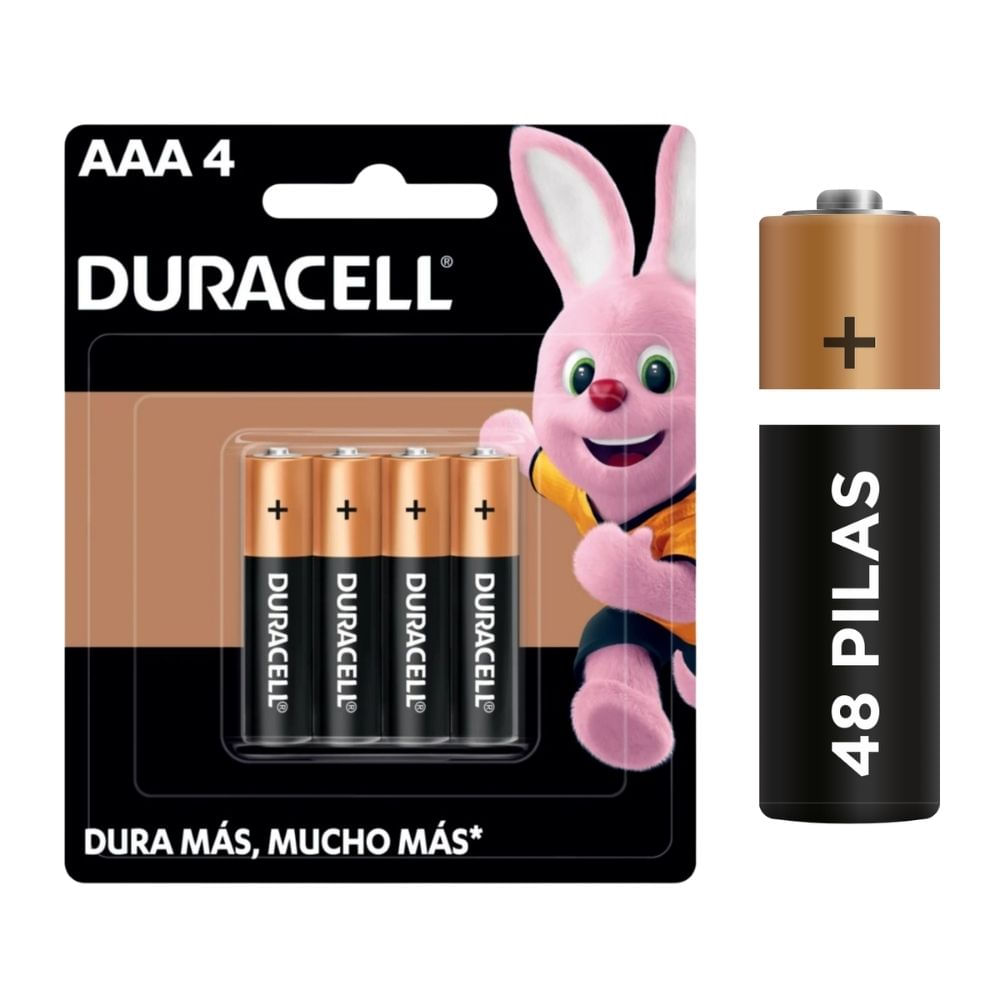 Caja de 48 unid de Pilas Alcalinas Duracell De 1.5v AAA
