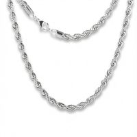 Collar Cadena Tipo Cordon Elegante De Acero Inoxidable 60cm x 6mm