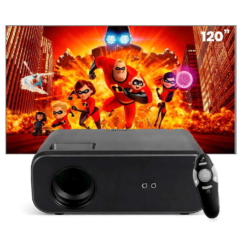 Proyector Smart Owlenz SD550 Enfoque Manual Más Ecran 120 Pulgadas Gris Más Puntero Láser