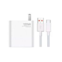 Cargador genérico Carga Rápida 120W Cable USB-C Blanco