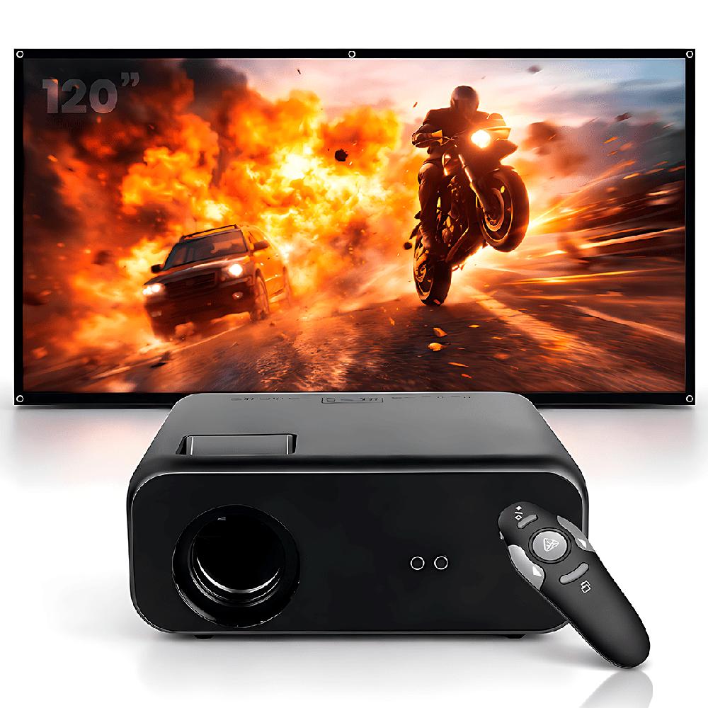 Proyector Smart Owlenz SD550 Enfoque Manual Más Ecran 120 Pulgadas Más Puntero Láser