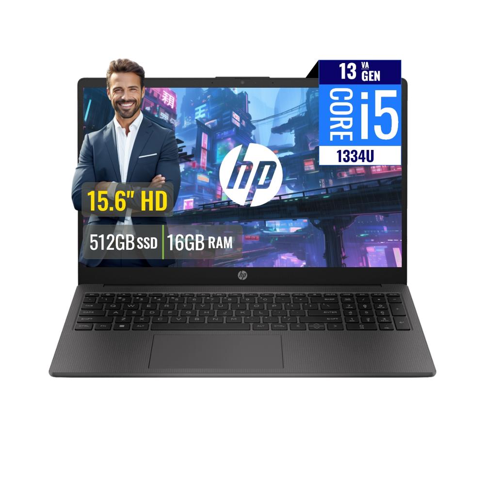 Laptop HP 250 G10 Intel Core i5 1334U 16GB RAM 512GB SSD 15.6 HD FreeDOS B5UW7AT