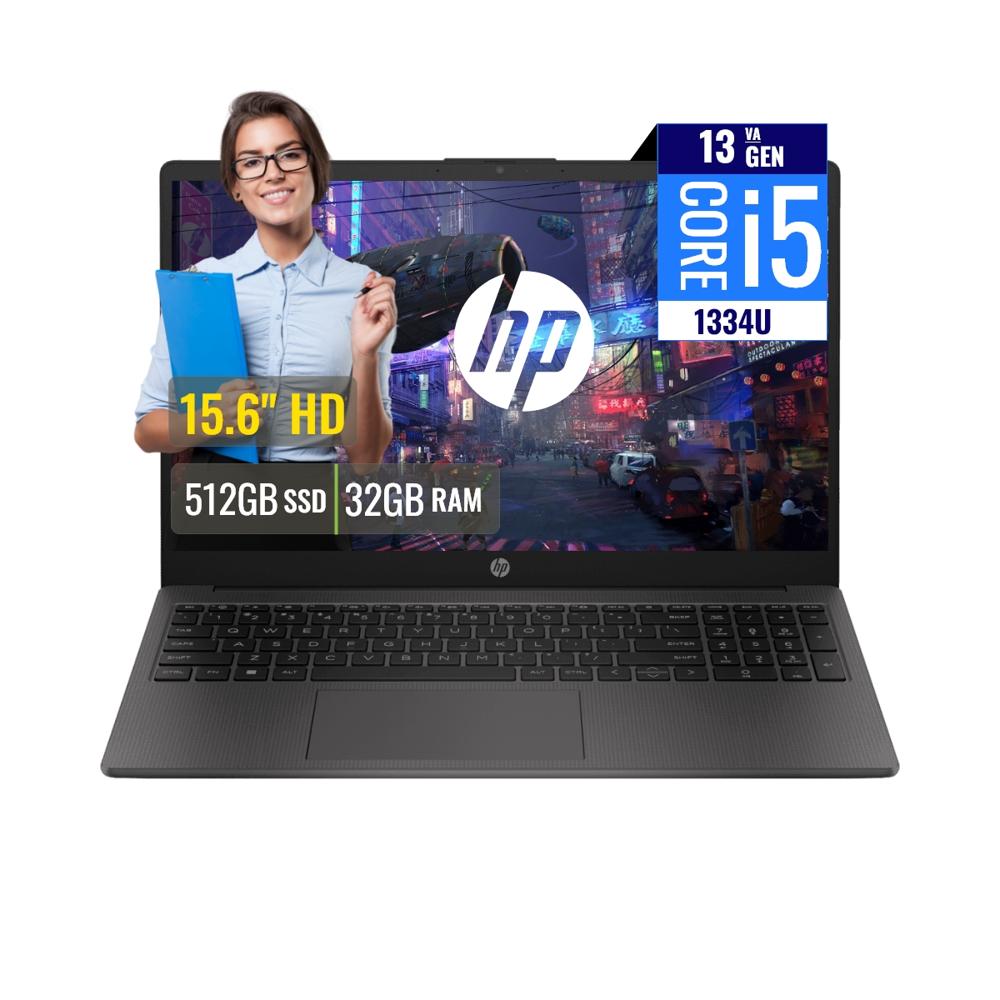 Laptop HP 250 G10 Intel Core i5 1334U 32GB RAM 512GB SSD 15.6 HD FreeDOS B5UW7AT32