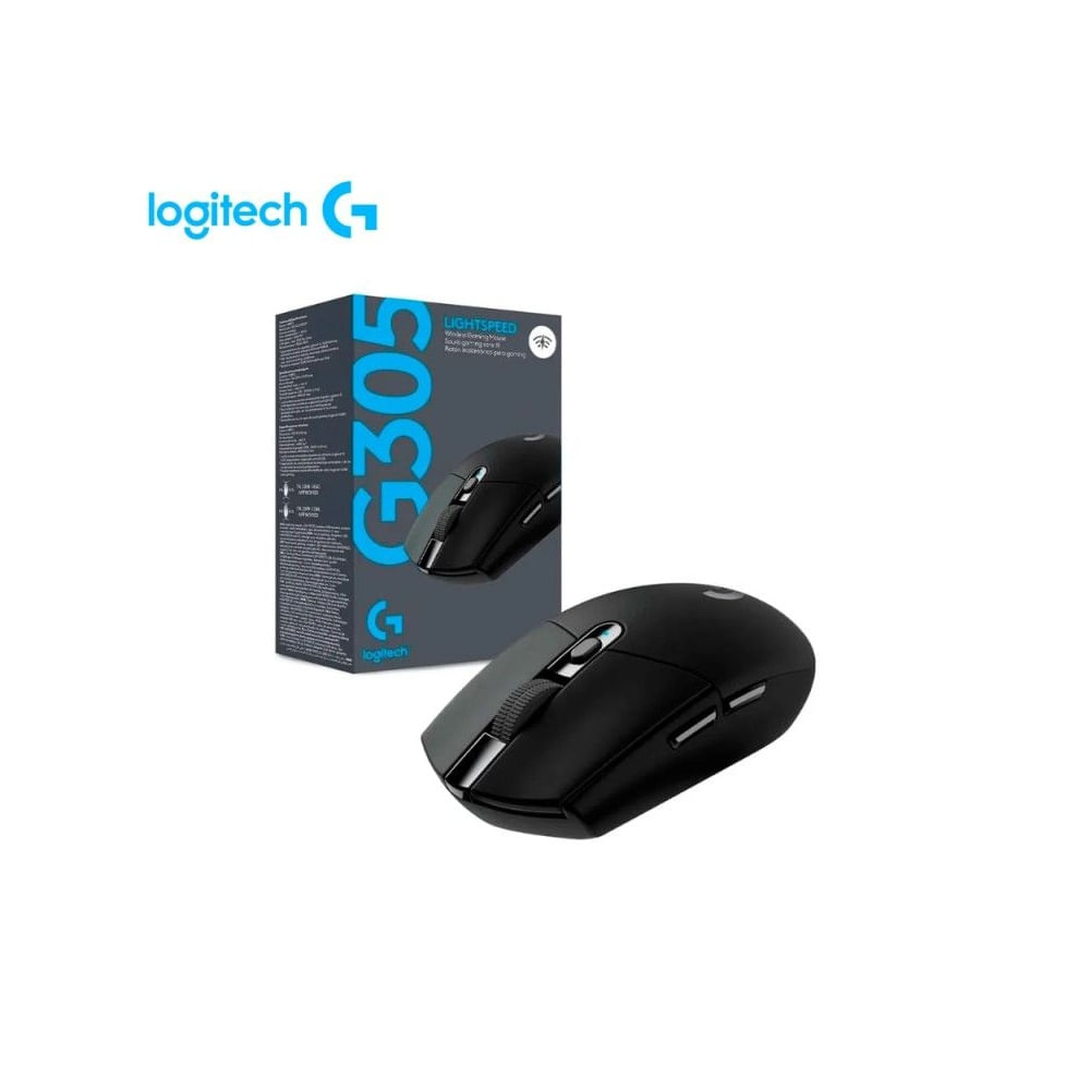 MOUSE LOGITECH G305 LIGTHSPEED WIRELESS BLACK 910-005281