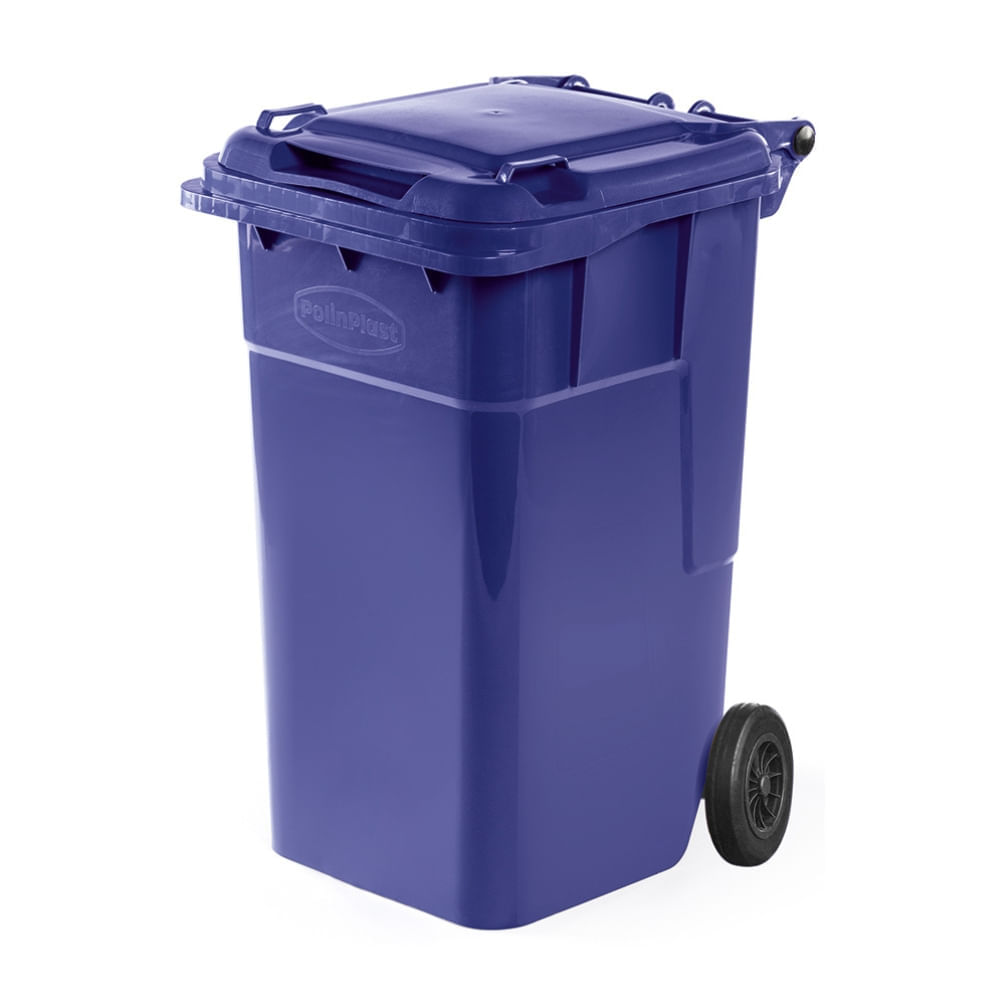 Tacho Recolector King Kong N° 120 con Ruedas Azul Polinplast
