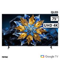 TELEVISOR TCL 75 QLED SMART TV GOOGLE TV 4K UHD - 75T6C