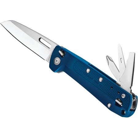 Navaja Multiusos Leatherman Free K2 Azul Marino de Bolsillo 1678398-REG
