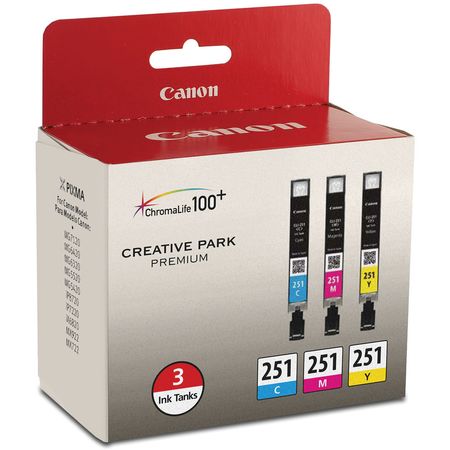 Set de Tinta Canon Cli 251 de 3 Cartuchos 1074972-REG