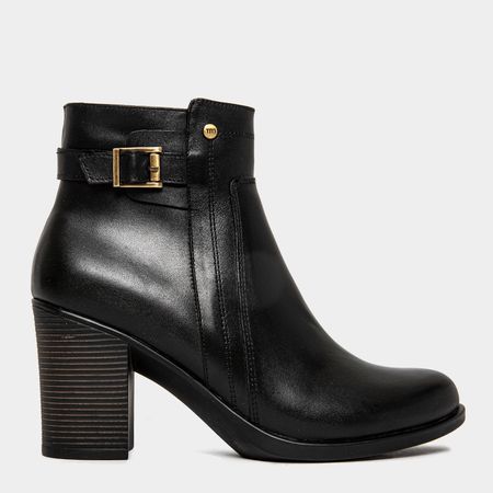 Botines Mujer TOP MODEL TBK-018 (35-39) NOELLE CUERO CRUST Negro Talla 39