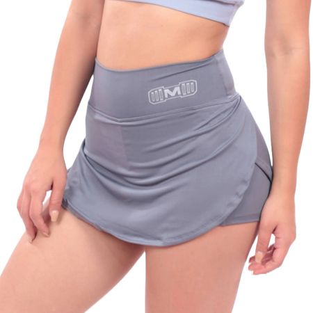 Short Falda Deportivo Muscle Museum Plomo para Mujer Short Falda Deportivo Muscle Museum color Plomo para Mujer Talla L