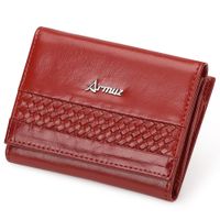 Billetera De Cuero Vacuno ARW06 Con RFID. Mujer