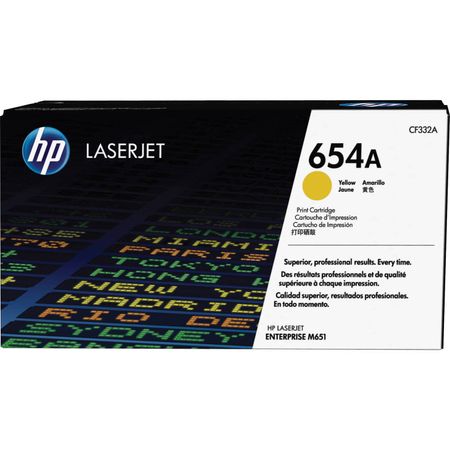 Cartucho de Tóner Hp Laserjet 654A Amarillo 1091486-REG