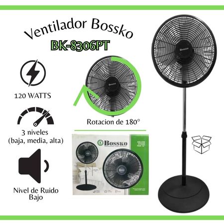 Ventilador 16 Pedestal Bossko BK-8306PT