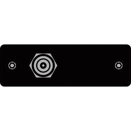 Placa de Inserción Femenina FSR IPS-V911S-BLK para Conector F a Panel de Pared (Negra) 663355-REG