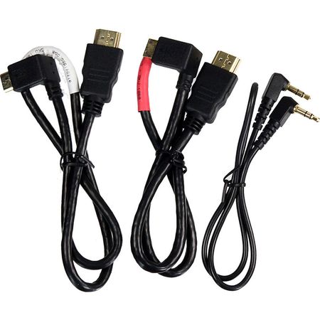 ALZO Cable HDMI y Audio Estéreo para Cámaras DSLR - Conector Mini-HDMI en Ángulo Recto de 21” 1237119-REG
