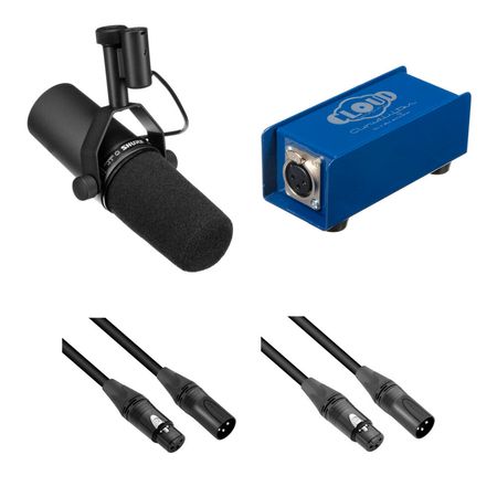 Micrófono Vocal Dinámico Shure SM7B con Kit Cloudlifter: Ideal para Podcasts, Voice-Overs y Voces, c 1525751-REG