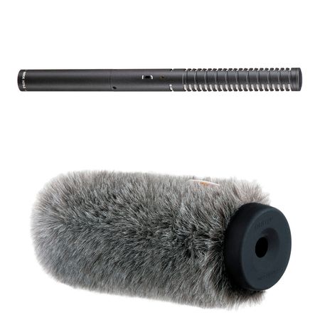 Micrófono Shotgun RODE NTG2 con Kit de Paraviento Auray - Ideal para Cine Independiente, TV y Docume 1200810-REG