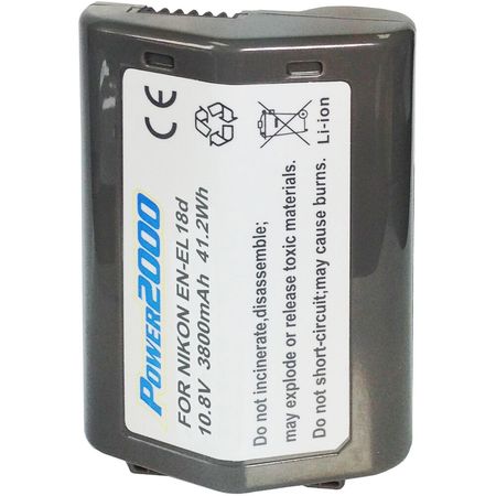 Batería Power2000 ACD-800 para Nikon EN-EL18d - 100% Compatible con Nikon Z9, Compatible con EN-EL18 1696574-REG