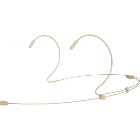 Micrófono de Auricular Doble Galaxy Audio HSM4 con 4 Cables y Conectores Hirose cW (Beige) - Compati 1580084-REG