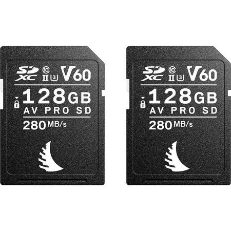 Angelbird 128GB AV Pro MK2 UHS-II SDXC Match Pack para Cámaras Nikon - Incluye 2 Tarjetas, Velocidad 1829998-REG