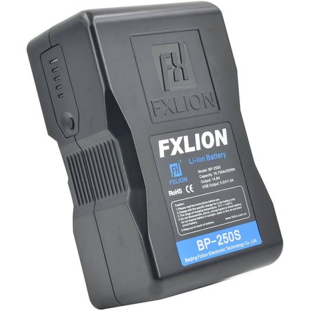 Batería Fxlion Cool Black Series BP-250S 250Wh 14.8V V-Mount - Soporta 12.0A, USB Tipo-A, Salida D-T 1315474-REG