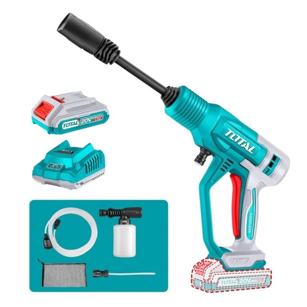 Hidrolavadora inalámbrica incluye batería y cargador Total TPWLI20362