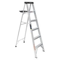 Escalera tipo tijera 5 peldaños soporta 150Kg Truper 16743
