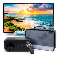 Proyector Smart SD550 Enfoque Manual Más Ecran 80 Pulgadas Más Puntero Láser Más Bolso de Transporte