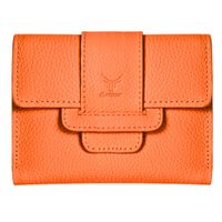 Billetera de Cuero Vacuno Premium ARW08 Naranja