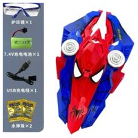 Escudo de Bolitas de Gel Niños Niñas y Adultos Lanzador Eléctrico Recargable Spider Man