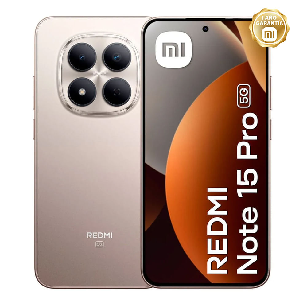 Celular Redmi Note 15 Pro 5G 8GB RAM 512GB ROM Titanio