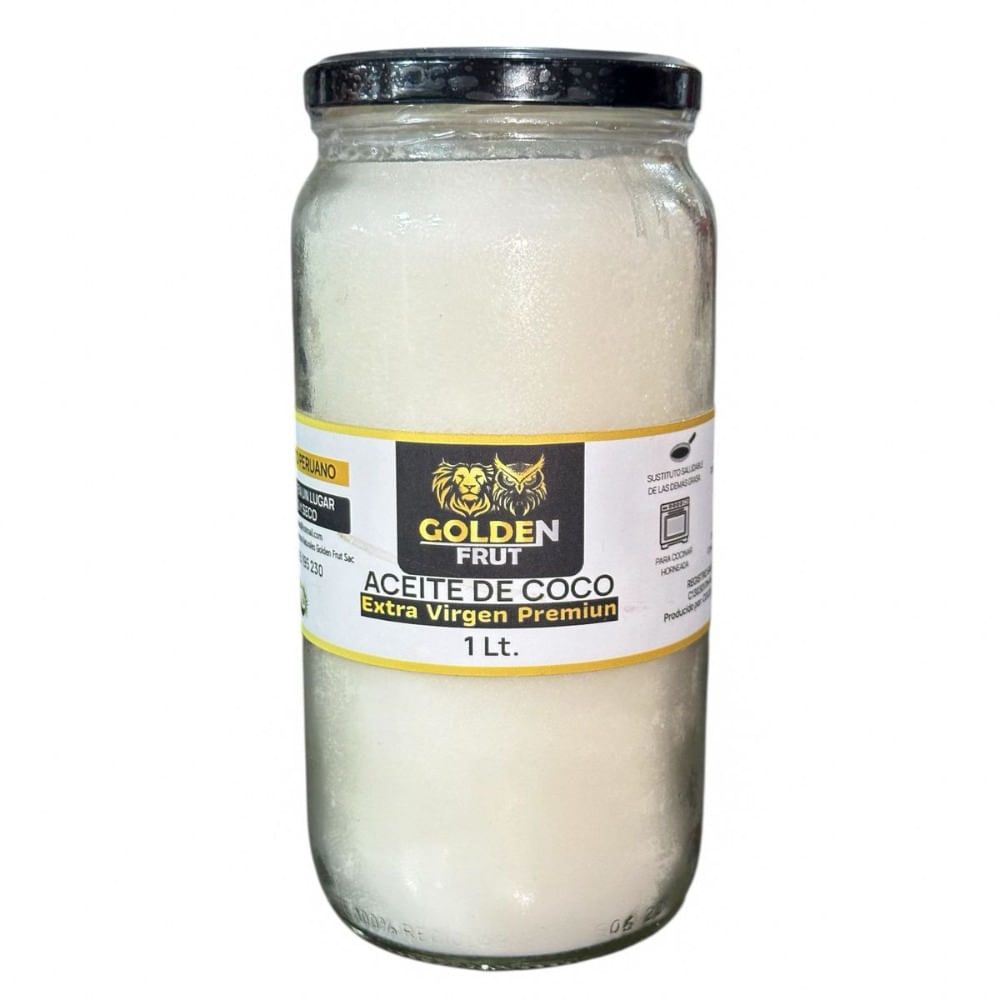 ACEITE DE COCO EXTRA VIRGEN PRENSADO AL FRIO 1LT GOLDEN