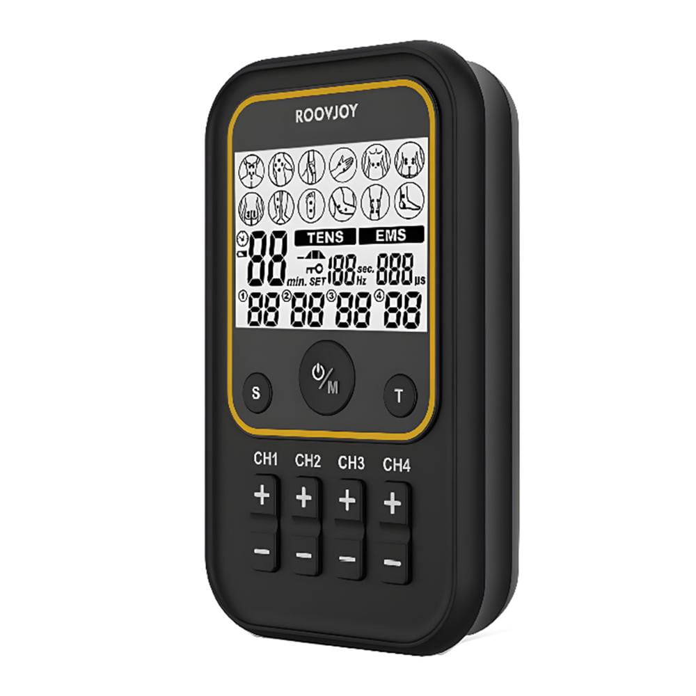 Electro Estimulador TENS-EMS de 4 Canales ROOVJOY R-C101C