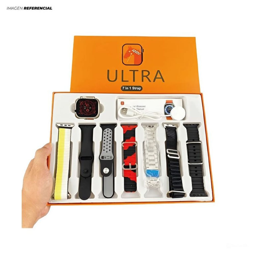 Reloj Smartwatch Ultra 7 en 1 Correas Intercambiables