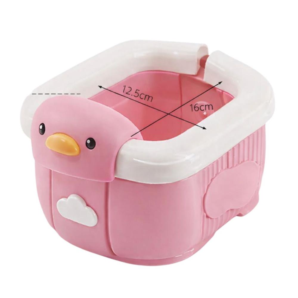 Bacín  urinario inodoro asiento portátil plegable color rosado