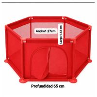 Corral De Juegos Hexagonal Para Bebés Niños Infantil rojo