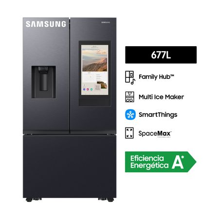 Refrigeradora Samsung French Door Family Hub RF32CG5910B1PE 677L Negro