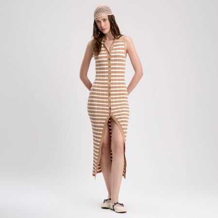 Vestido Mujer Hypnotic Tony Beige Talla L