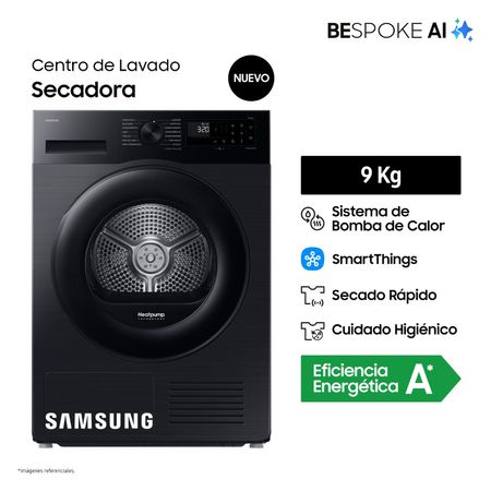 Secadora Samsung Bespoke AI 9Kg DV90CGC2A0ABPE Negra