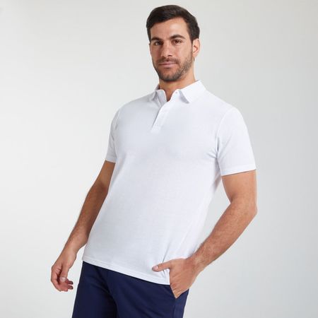 Polo Madison Jersey Melts.Jerseymel Hombre Blanco Talla S